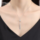 TTMIX new Chinese style platinum necklace pt950 platinum set chain women's tassel platinum pendant platinum necklace clavicle chain 4.5-4.7g 40+3cm