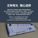 罗技（Logitech） K845 有线机械办公键盘 游戏电竞 朋克复古键盘外设电脑笔记本节日礼物 diy个性键帽 K845（青轴）+白巧克力键帽