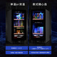 VINOPRO/BU-88 red wine cabinet embedded small air-cooled constant temperature tea household double-door refrigerator ice bar black 88L