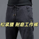 Denim work pants for men, wear-resistant, loose, casual, work-wearing labor protection pants for spring, autumn and winter work clothes, 433 gray, regular style, 4XL, recommended 155-170 Jin Jin equals 0.5 kg