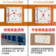 Youchili 86 box socket bottom box opening mold woodworking wardrobe switch socket wire box board slotting and drawing line template 86 wire box opening mold 7*7cm