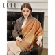 ELLE 100% sheep wool scarf women's winter warm fashion gift box large size shawl scarf