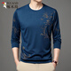 
Woodpecker men's autumn and winter long-sleeved T-shirt thickened round neck comfortable new middle-aged base shirt soft mercerized cotton casual sweatshirt B6627 Shangqing L 170/110/50120-135Jin[Jin equals 0.5 kg]