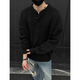 Yiran's new sweater for men in autumn, American Henry, lazy style, cleanfit, fashionable bottoming top for men, light gray XL, recommended 115-140Jin Jin is equal to 0.5 kg