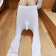 Transvestite jj set pantyhose self-rolled white silk velvet 120D women's clothing boss cos men's and women's open gay airplane socks white 120D thickened one size fits all JJ set closed 80 to 160Jin Jin equals 0.5 kg