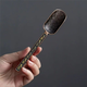 Chu Jie Ao Kung Fu tea set teaspoon tea set accessories small spoon small shovel Xiangyun tea spoon bronze color 1 piece