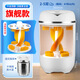 Xiaomi Buyi 2025 New Mini Shoe Cleaning Machine Home Shoe Brush Machine Fully Automatic Washing and Stripping All-in-One Small Shoes and Socks Washing Machine Special Mechanical Knob Model 8 Wall Brush Dehydration Can Wash 2-5 Pairs