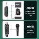 DepushengTS4 wired to wireless microphone receiver dynamic microphone high-fidelity band rehearsal resident singing live recording home karaoke explanation one-to-one wired to wireless converter (6.5 models)