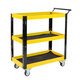 Otis Guanfu tool cart multi-functional auto repair mobile hand-pushed heavy parts cart hardware drawer-type repair rack full set of yellow and black tool cart with hanging plate