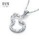 Century Yuan Jewelry Crushed Ice Gourd Platinum Pendant PT950 Casual Versatile Pendant Birthday Gift 1.9g