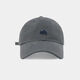 Korean style street fashion simple embroidered gray small letters baseball hat for men and women curved brim peaked cap gray one size 56-58