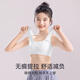 Modal girls' underwear for primary school students, middle school and high school students, children's adolescent seamless vest girls bra, light pink peach + clear gray, colorful cotton style M _ Suitable for 55-70 Jin Jin equals 0.5 kg