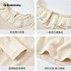 Keying Gowinbaby Girls Weste Kleid Xiaoxiangfeng 2025 Frühlings- und Herbstmädchen modische Prinzessin Kleid Baby Modische süße Weste Kleid Aprikose Top 130 (geeignet für Höhe 120 cm-130 cm)