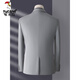 Woodpecker (TUCANO) suit men's three-piece Korean style slim business casual suit groom's wedding dress light gray top + pants + vest shirt collar S
