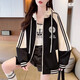 Baseball uniform for girls spring and autumn 13-15 years old junior high school students 12 older children loose casual hooded sweatshirt jacket black F373 autumn and winter thickened alpaca 170 suitable for heights of about 160cm