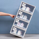 He Jiagong Yangyangyu shoe box drawer-type assembly-free dust-proof transparent plastic thickened men's and women's sneaker storage box can be freely assembled 1 pack Buy more 24.5x30.6x13.1cm