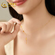 CHINA GOLD gold necklace 18K gold AU750 dancing skirt birthday gift for girlfriend