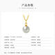 Queen of Pearls 18K gold inlaid pearl pendant perfect round Japanese Akoya seawater pearl necklace birthday gift for women