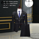 CEO YAGEOR Men's Suit Business Traje formal Traje de tres piezas Traje de gran tamaño Masecos Masecos de novia Maseco de novia Negro de un botón + chaleco + pantalones 6xl [185-200Jin [Jin iguala 0.5 kg]]]