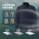 Beneunder Men's Jacket Jacket Liner Jacket Outdoor Windproof Fleece Jacket High Elasticity Outdoor PM132 Mandu Black L