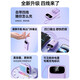 Wami National 3C certification, can be used on airplanes and high-speed trains, 30W fast charging power bank, 20,000 mAh, comes with cable, compact and portable, 10,000 large-capacity ultra-thin mobile power supply, top version purple, 30W fast charging + 3C certification + built-in four-wire + imported battery core 20,000 mAh
