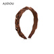 AJIDOU Ajidou hair accessories women's headband fashion high skull headband brown 1 piece