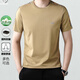 Camiseta de manga corta de la marca de moda de alta gama Falamone para hombres de seda de alta altura a media manga de la camiseta para hombres blanca DYHF-13067 4xl 190 [Adecuado para el peso 195-220Jin [Jin iguala 0.5 kg]]