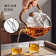 Yipot tea making teapot electric ceramic stove tea set office glass teapot kettle health pot electric ceramic stove tea set 1.1L transparent pot + 1500W furnace