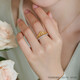 Chow Sang Sang Gold Ring Pure Gold Love Secret Crown Ring Women's Birthday Gift 90227R Price 2.95g