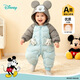 Disney winter children's clothing for boys and girls cartoon casual warm down jumpsuit hooded blue gray 73cm