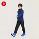 Reima Finland reima2025 new autumn and winter new products for boys and girls, warm fleece solid color knitted cardigan sweatshirt for boys and girls, blue-6760 140 cm