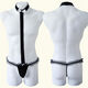 Boys' sexy underwear suspenders jumpsuit transvestite lace physiological penis thong couple flirting gold L80-140Jin Jin is equal to 0.5 kg