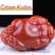 CROWN KUDOS2025 new style southern red agate pendant exquisitely carved auspicious beast Pixiu jade pendant men's Pixiu 546g 4 points 6g