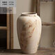 OYKTN Jingdezhen new Chinese style wabi-sabi style countertop ceramic vase mottled old rough clay pot entrance TV cabinet ornaments Canglan large size