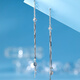 Luxury Pearl PT950 Platinum Tassel Earrings Fashionable Platinum Earrings 2.39g