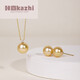 Kazhi kazhiMoment series South Sea gold beads seawater pearl necklace gold diamond jewelry pendant neck necklace South Sea beads thick gold