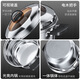 Steel rice stainless steel Japanese-style small steamer thickened steamer rice pot household multi-functional soup pot induction cooker gas stove universal new Japanese-style steamer 28cm