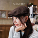 Xuanzi (SHINE) sea salt mocha series ebony brown forward hat high-end versatile commuting hat new Women's Day gift dark brown