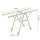 Stable clothes drying rack floor-standing folding clothes hanger wing-shaped clothes drying rack clothes rod quilt folding clothes drying rack L6224B