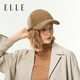 ELLE Wool Baseball Cap Women's Autumn and Winter Outdoor Warm Fashion Versatile Duck Hat Shows Small Face