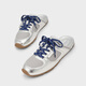 Charles/Keith25 Autumn New Product Fashion Fashion Sports Semy-Trail Casual Training Zapatos CK1-71960026 Silver Silver 39 (250)