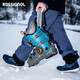 ROSSIGNOL Jinji 25/26 nouvelles chaussures de ski double planche homme ALLTRACK toutes régions BOA raquettes à tenue rapide gris acier/bleu pétrole (dureté 110) 42/42,5