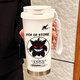 
Lock Lock (LOCK/LOCK) [Recommended by the Central Mother] Creative Genggui Thermal Cup Large Capacity Straw Water Cup Portable Double Drinking Cafe Cup New BXAB13798 Ghost + with Lanyard Ceramic Inner Bottom