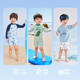 Mi Fang sun protection and cool feeling quick-drying boys' swimsuit one-piece children's two-piece baby swimsuit children's long-sleeved new style swimming dark blue JSB42913 130 cm