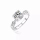 I Do Platinum PT950 Diamond Ring Micropaved Bull Head 1 Carat Diamond Proposal Engagement Diamond Ring as Gift for Girlfriend and Best Friend Micropaved Bull Head 1 Carat Diamond Size 14
