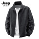 JEEP SPIRIT Jacket Men's Light Business Jacket Men's Casual Versatile Outerwear Men's 2499 Dark Gray XL