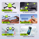 Mini Drone Pliant Cadeau d'anniversaire Garçon Micro Télécommande Avion Photographie Aérienne HD Jouet pour Enfants sans Photographie Aérienne - Contrôle APP Mobile + Smart Hover - Version Officielle Noire Batterie Unique + Pack d'accessoires