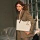 
Cnoles narrative tote bag large capacity bag for women 2025 commuting one-shoulder work handbag birthday gift for girlfriend Cream white coffee - new practical gift for girls