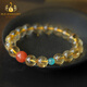 Take a look at the comfortable citrine bracelet for women's birth year Buddha beads yellow bracelet amulet citrine beads 10mm