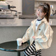 Guai Nicao Girls's Hover Spring и осень -стиль 2025 Новая модная детская одежда средняя крупная детская одежда Топ детская одежда с капюшоном.